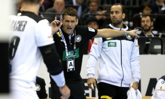 Sport Bilder des Tages Bundestrainer Christian Prokop (Deutschland) ruft beim Spiel Russland gegen Deutschland der Handball- WM 2019 der Maenner am 14.01.2019 in der Mercedes-Benz Arena in Berlin Handball - WM 2019 - Gruppe A - Deutschland - Russland
