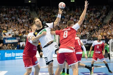 17 Steffen Weinhold (Deutschland), Russland vs. Deutschland, Weltmeisterschaft, Handball, Männer, 14.01.2019 Russland vs. Deutschland, Weltmeisterschaft, Handball, Männer, 14.01.2019 Berlin Copyright: xEIBNER MichaelxSchmidtx EP_MST