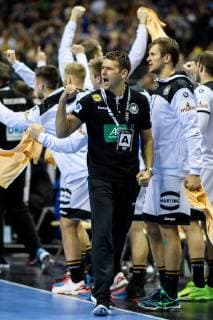 Deutschland vs Russland, Handball Weltmeisterschaft 2019, 14.01.2019 Trainer Christian Prokop (GER) beim Spiel zwischen Russland und Deutschland bei der Handball Weltmeisterschaft in Berlin am 14.01.2019, , Berlin BER Germany Mercedes-Benz-Arena
