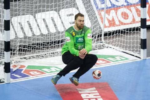 Handball Berlin 14.01.2019 Weltmeisterschaft 2019 Weltmeisterschaften der Männer Gruppe A Russland (RUS) - Deutschland (GER) Andreas Wolff (Deutschland, TW, No.33)