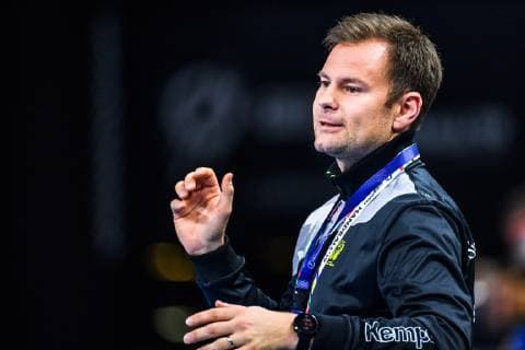 190114 Kristjan Andresson, head coach of Sweden during the IHF World Handball Championship match between Sweden and Angola on January 14, 2019 in Copenhagen. Photo: Ludvig Thunman BILDBYRN kod LT 35578 Copyright: LUDVIGxTHUNMAN BB190114LT010