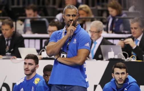 Trainer Didier Dinart Aktion Oberkoerper Oberkörper Handball Weltmeisterschaft WM Herren Saison 2018 2019 14.01.2019 Frankreich FRA vs. Korea COR