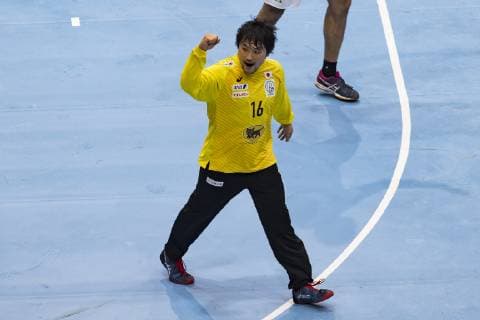 Handball WM 19, Vorrunde, Gruppe B, Begegnung: Spanien - Japan Olympiahalle Muenchen. 14.01.2019 Im Bild: j01Ryosuke Sasaki Â