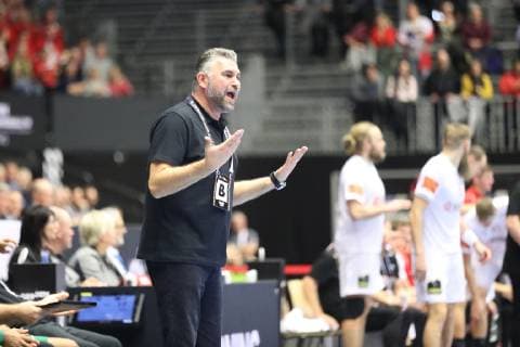 26th Mens Handball World Championship WM Weltmeisterschaft Daenemark vs Saudi-Arabien, 14.01.19 Denic B. Boris (Saudi-Arabien, Trainer) gestikuliert