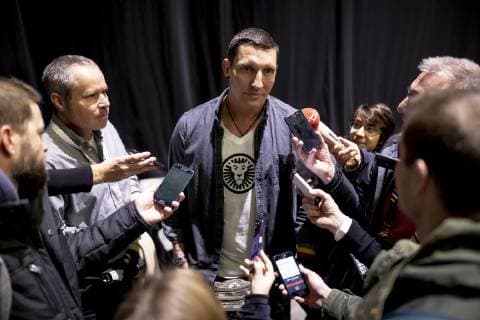 Stefan Kretzschmar im Interview bei Journalisten nach einer Autogrammstunde. Stefan Kretzschmar aeussert sich nach der Diskussion um seine Aussagen zur Meinungsfreiheit, Handball, IHF Handball Weltmeisterschaft, 14.01.19 Berlin Berlin Germany Verti Music Hall Copyright: xAgentur54Gradx xFelixxKoenigx