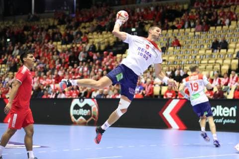 26th Mens Handball World Championship WM Weltmeisterschaft Norwegen vs Chile, 15.01.19 Bjarte Myrhol (Norwegen, 08)