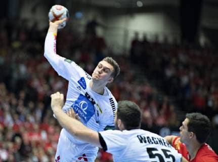 Nikola Bilyk of Austria during the men s IHF Handball World Championship WM Weltmeisterschaft Group C match between Austria and Denmark in Herning, Denmark, on Tuesday, Jan 15, 2019.. , Herning Jylland Denmark Copyright: HenningxBagger HenningxBaggerx COP101 spdk20190115-214630-L