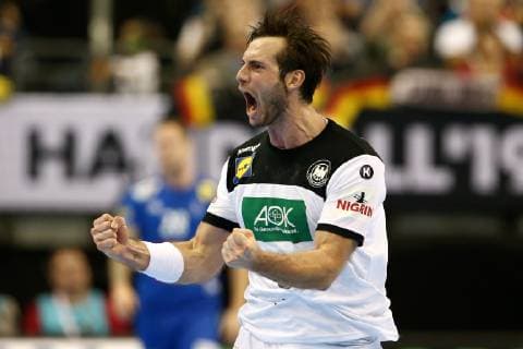 Uwe Gensheimer Freude Emotion jubelnd Jubel nach Tor Handball Weltmeisterschaft WM Herren Saison 2018 2019 15.01.2019 Deutschland GER DHB vs.Frankreich FRA