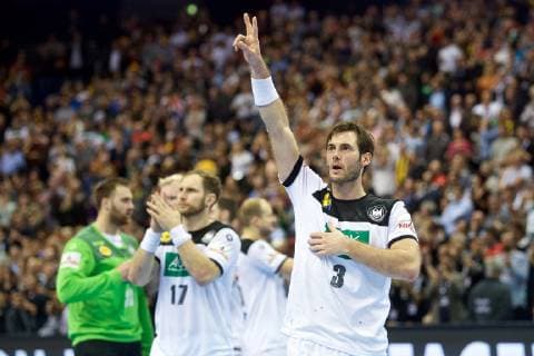 Handball Berlin 15.01.2019 Weltmeisterschaft 2019 Weltmeisterschaften der Männer Gruppe A Deutschland (GER) - Frankreich (FRA) Uwe Gensheimer (Deutschland, No.03)