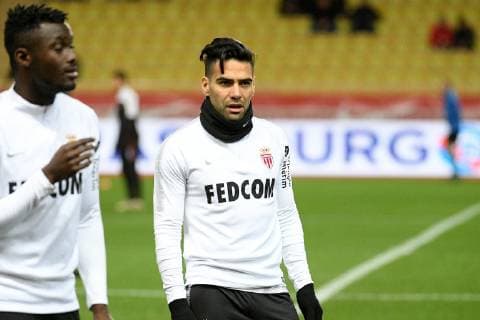Fußball, AS Monaco - OGC Nizza ECHAUFFEMENT - 09 RADAMEL FALCAO (MONA) FOOTBALL : Monaco vs Nice - Ligue 1 Conforama - 16 01 2019 FEP Panoramic 