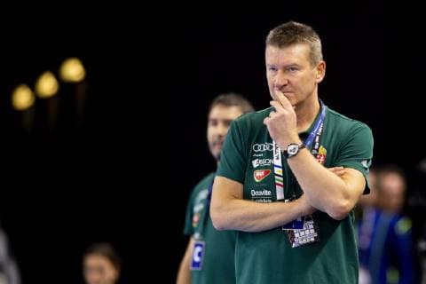 Handball WM, Ungarn - Ägypten 190116 Istvan Csoknyai, head coach of Hungary during the IHF World Handball Championship match between Hungary and Egypt on January 16, 2019 in Copenhagen. Photo: Ludvig Thunman BILDBYRN kod LT 35579 Copyright: LUDVIGxTHUNMAN BB190116LT009