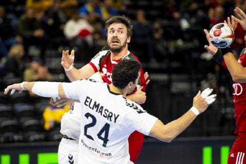 Handball WM, Ungarn - Ägypten 190116 Mate Lekai of Hungary during the IHF World Handball Championship match between Hungary and Egypt on January 16, 2019 in Copenhagen. Photo: Ludvig Thunman BILDBYRN kod LT 35579 Copyright: LUDVIGxTHUNMAN BB190116LT017