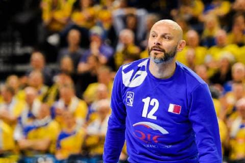 Handball WM, Katar - Schweden 190116 Danijel Saric of Qatar during the IHF World Handball Championship match between Qatar and Sweden on January 16, 2019 in Copenhagen. Photo: Ludvig Thunman BILDBYRN kod LT 35580 Copyright: LUDVIGxTHUNMAN BB190116LT042