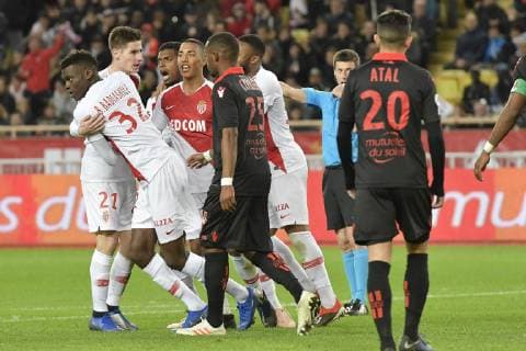 Joie - Benoit Badiashile (AS Monaco) FOOTBALL : AS Monaco vs OGC Nice - Ligue 1 Conforama - Monaco - 16 01 2019 NorbertScanella Panoramic 
