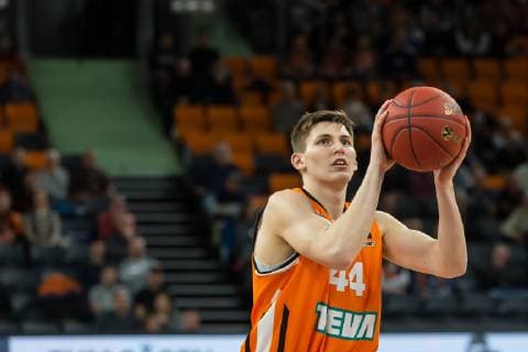 Neu-Ulm, Germany 16.01.2019, Eurocup 13. Spieltag, ratiopharm ulm vs. Lokomotiv Kuban Krasnodar, David Kraemer (Ulm) in Aktion (Harry Langer DeFodi.eu) DeFodi541