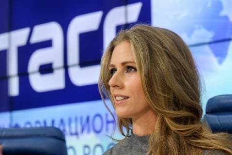 MOSCOW, RUSSIA - JANUARY 17, 2019: Russian tennis player Elena Dementieva during a press conference PK Pressekonferenz on the 4th St Petersburg Ladies Trophy, Women s International Tennis Tournament of WTA Tennis Damen Premier Series, at the TASS Russian news agency. Vladimir Gerdo TASS  TS09DF8E