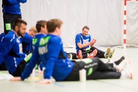 190117 Christian Berge, head coach of Norway, during a training session on January 17, 2019 in Herning. Photo: Jon Olav Nesvold BILDBYRN kod JE 160404 Copyright: JONxOLAVxNESVOLD BB190117JE033