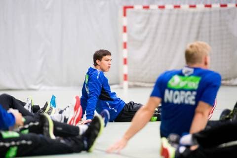 190117 Alexander Blonz of Norway during a training session on January 17, 2019 in Herning. Photo: Jon Olav Nesvold BILDBYRN kod JE 160404 Copyright: JONxOLAVxNESVOLD BB190117JE039