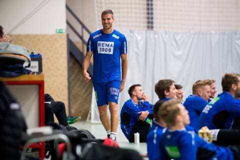 190117 Bjarte Myrhol of Norway during a training session on January 17, 2019 in Herning. Photo: Jon Olav Nesvold BILDBYRN kod JE 160404 Copyright: JONxOLAVxNESVOLD BB190117JE047