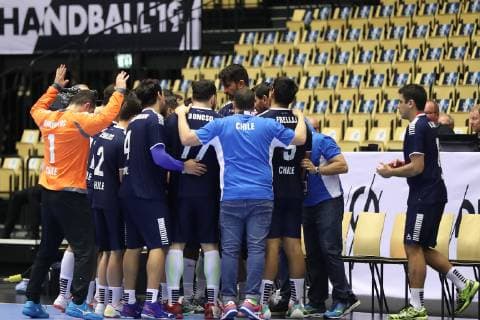 Handball WM, Chile - Saudi-Arabien 26th Mens Handball World Championship WM Weltmeisterschaft Chile vs Saudi-Arabien, 17.01.19 Team Chile