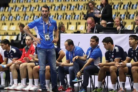 Handball WM, Chile - Saudi-Arabien 26th Mens Handball World Championship WM Weltmeisterschaft Chile vs Saudi-Arabien, 17.01.19 Mateo Garralda (Chile, Trainer)