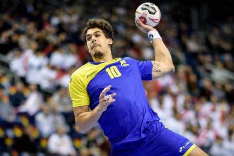 Brasilien vs Korea, Handball Weltmeisterschaft 2019, 17.01.2019 Jose Toledo (BRA 10) beim Spiel zwischen Brasilien und Korea bei der Handball Weltmeisterschaft in Berlin am 17.01.2019, , Berlin BER Germany Mercedes-Benz-Arena