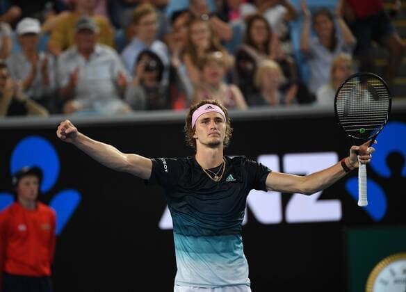 Sport Themen der Woche KW03 Sport Bilder des Tages 2019 Australian Open Alexander Zverev , Germany *** 2019 Australian Open Alexander Zverev Germany