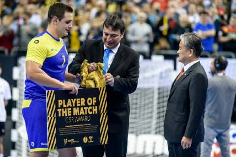 Brasilien vs Korea, Handball Weltmeisterschaft 2019, 17.01.2019 beim Spiel zwischen Brasilien und Korea bei der Handball Weltmeisterschaft in Berlin am 17.01.2019, , Berlin BER Germany Mercedes-Benz-Arena