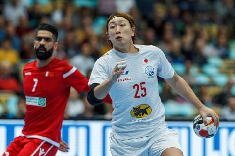 Muenchen, Deutschland, 17.01.2019, IHF Handball WM 2019, Gruppe B, Bahrain - Japan, Hiroki Motoki (JPN) in Aktion ( DeFodi048