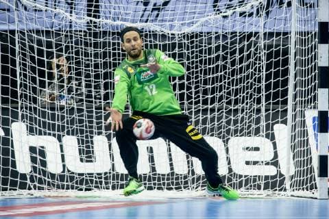 Deutschland vs Serbien, Handball Weltmeisterschaft 2019, 17.01.2019 Torwart Silvio Heinevetter (GER 12) beim Spiel zwischen Deutschland und Serbien bei der Handball Weltmeisterschaft in Berlin am 17.01.2019, , Berlin BER Germany Mercedes-Benz-Arena