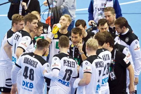 Handball Berlin 17.01.2019 Weltmeisterschaft 2019 Weltmeisterschaften der Männer Gruppe A Deutschland (GER) - Serbien (SRB) Christian Prokop (Deutschland, Trainer)
