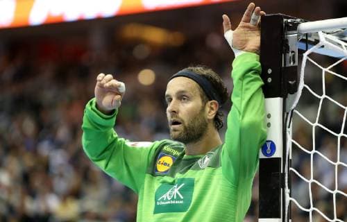 Silvio Heinevetter (Deutschland) beim Spiel Deutschland gegen Serbien der Handball- WM 2019 der Maenner am 17.01.2019 in der Mercedes-Benz Arena in Berlin Handball - WM 2019 - Gruppe A - Deutschland - Serbien