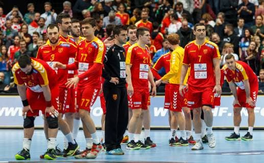 Muenchen, Deutschland, 17.01.2019, IHF Handball WM 2019, Gruppe B, Mazedonien - Island, Mazedonien enttaeuscht ( DeFodi048