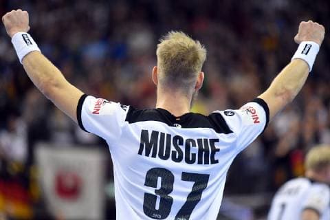 Matthias Musche (Deutschland), jubelt Deutschland-Serbien Germany-Serbia IHF Handball Weltmeisterschaft 2019, Hanball World Championship WM Weltmeisterschaft 2019, Herren, Männer, Maenner, men, Handball, Deutschland, Germany, Vorrunde, Gruppe A, group A Berlin, 17.1.2019