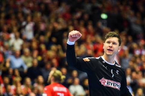 Handball WM, Dänemark - Norwegen 190117 Goalkeeper Niklas Landin of Denmark celebrates during the IHF World Handball Championship match between Denmark and Norway on January 17, 2019 in Herning. Photo: Jon Olav Nesvold BILDBYRN kod JE 160406 Copyright: JONxOLAVxNESVOLD BB190117JE112