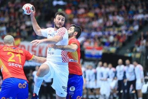 PXL_2019 World Men s Handball Championship, Croatia vs. Spain 17.01.2019., Olympiahalle, München, Germany - 2019 World Men s Handball Championship, Group B, Round 5, Croatia vs. Spain. Domagoj Duvnjak.  SlavkoxMidzor PIXSELL