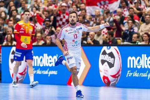 Muenchen, Deutschland 17. Januar 2019: WM 2019 Männer - Gruppe B - Spanien vs. Kroatien Zlatko Horvat (Kroatien) Jubel Freude Emotion Muenchen Olympiahalle Bayern Deutschland