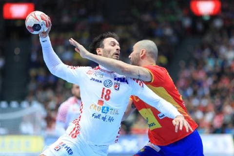 PXL_2019 World Men s Handball Championship, Croatia vs. Spain 17.01.2019., Olympiahalle, München, Germany - 2019 World Men s Handball Championship, Group B, Round 5, Croatia vs. Spain. Igor Karacic.  SlavkoxMidzor PIXSELL