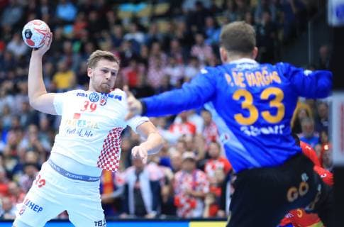 PXL_2019 World Men s Handball Championship, Croatia vs. Spain 17.01.2019., Olympiahalle, München, Germany - 2019 World Men s Handball Championship, Group B, Round 5, Croatia vs. Spain. David Mandic.  SlavkoxMidzor PIXSELL