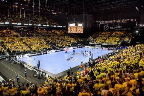 190117 General view of Royal Arena ahead of the IHF World Handball Championship match between Sweden and Hungary on January 17, 2019 in Copenhagen. Photo: Ludvig Thunman BILDBYRN kod LT 35581 Copyright: LUDVIGxTHUNMAN BB190117LT073