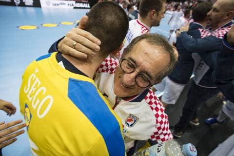 Handball WM 19, Vorrunde, Gruppe B, Begegnung: Spanien - Kroatien Olympiahalle Muenchen. 17.01.2019 Im Bild: Â