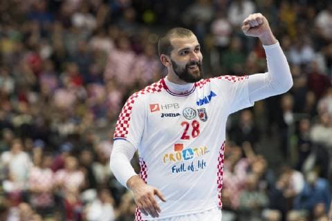 Handball WM 19, Vorrunde, Gruppe B, Begegnung: Spanien - Kroatien Olympiahalle Muenchen. 17.01.2019 Im Bild: k28Zeljko Musa Â