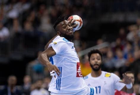 Handball-WM Frankreich - Russland am 17.01.2019 in der Mercedes-Benz Arena in Berlin Luc ABALO ( Frankreich )
