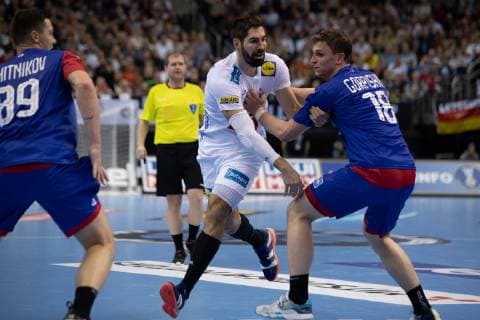 Handball-WM Frankreich - Russland am 17.01.2019 in der Mercedes-Benz Arena in Berlin Nikola KARABATIC ( Frankreich )