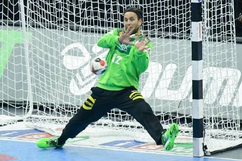 Deutschland , Berlin , Mercedes Benz Arena , IHF Handball Weltmeisterschaft der Maenner , 12 Silvio Heinevetter Deutschland ( GER ) - Serbien ( SRB )