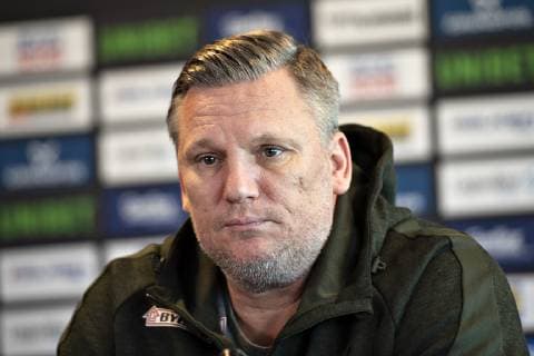 Coach Nikolaj Jacobsen of Denmark is seen at the danish press conference PK Pressekonferenz during IHF Handball World Championship WM Weltmeisterschaft in Herning, Denmark, Friday, Jan. 18, 2019.. , Herning Jylland Copyright: HenningxBagger HenningxBaggerx COP101 spdk20190118-115245-L