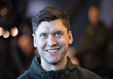 Goalkeeper Niklas Landin of Denmark is seen at the danish press conference PK Pressekonferenz during IHF Handball World Championship WM Weltmeisterschaft in Herning, Denmark, Friday, Jan. 18, 2019.. , Herning Jylland Copyright: HenningxBagger HenningxBaggerx COP101 spdk20190118-122711-L