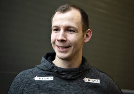 Simon Hald Jensen of Denmark is seen at the danish press conference PK Pressekonferenz during IHF Handball World Championship WM Weltmeisterschaft in Herning, Denmark, Friday, Jan. 18, 2019.. , Herning Jylland Copyright: HenningxBagger HenningxBaggerx COP101 spdk20190118-131619-L