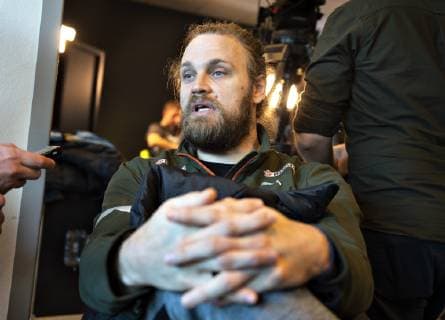 Henrik Moellgaard of Denmark is seen at the danish press conference PK Pressekonferenz during IHF Handball World Championship WM Weltmeisterschaft in Herning, Denmark, Friday, Jan. 18, 2019.. , Herning Jylland Copyright: HenningxBagger HenningxBaggerx COP101 spdk20190118-131637-L
