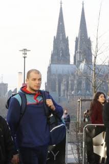 Handball WM Hauptrunde in Köln, Lanxess Arena Ankunft der deutschen Handball-Nationalmannschaft am Teamhotel Hyatt Paul Drux 18.01.19